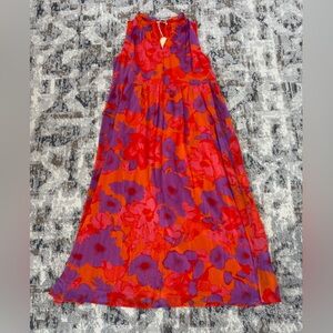 NWT Bright Floral Sleeveless Dress - Medium